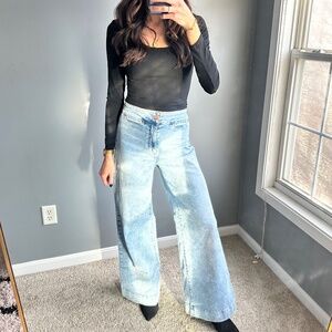 LC High-waisted wide leg jeans